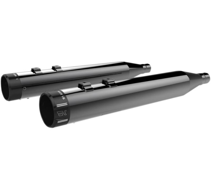 クロームワークス 4インチ ハイパフォーマンスマフラー　ビレットチップ　ブラッククローム-01