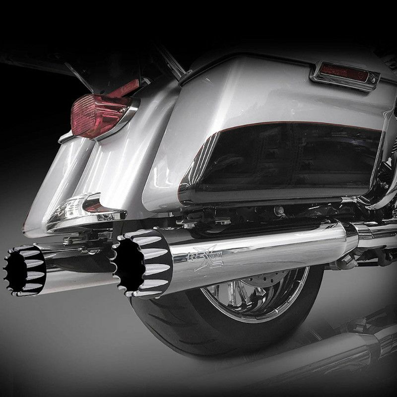 サムソン TRUE DUALS フィッシュテールマフラー(左右両出し) 42インチ 2012～2017 ソフテイル |ハーレーパーツ専門店 HDパーツ