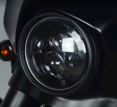 HOGWORKZ 7インチ・LEDヘッドライト　ブラック　ツアラー、FLソフテイル,FLD用