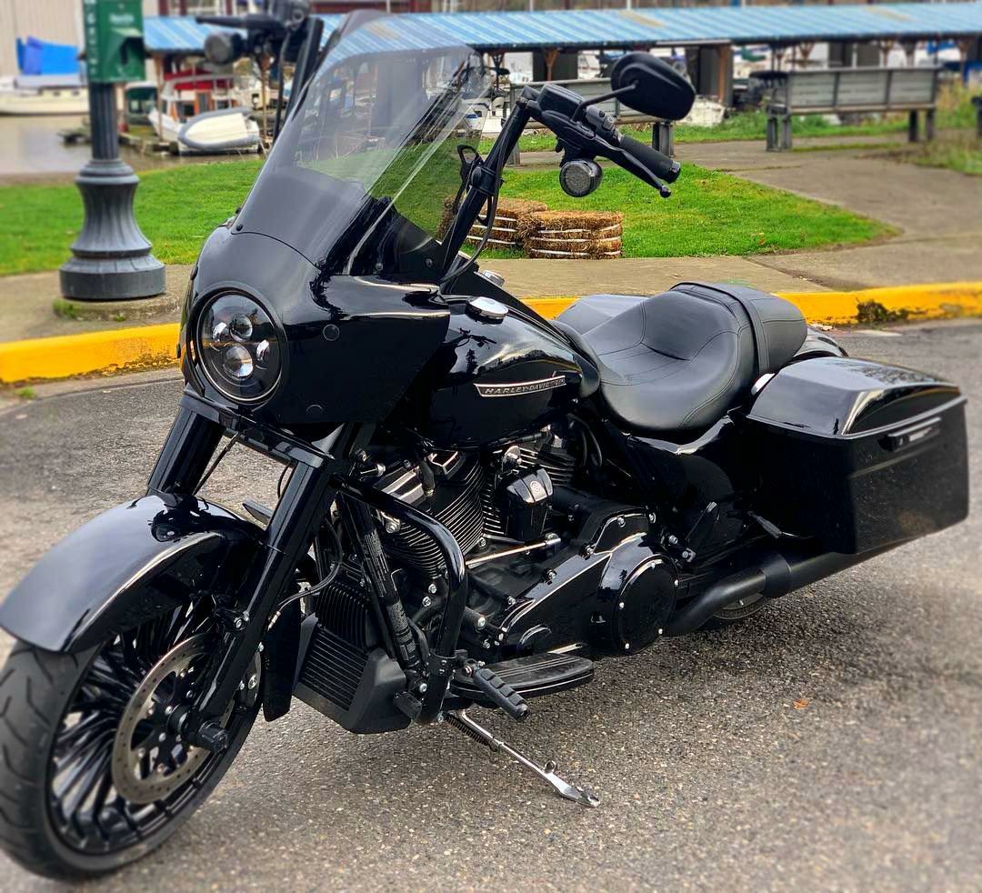 7インチ・LEDヘッドライト　ブラック　ツアラー、FLソフテイル,FLD用-05