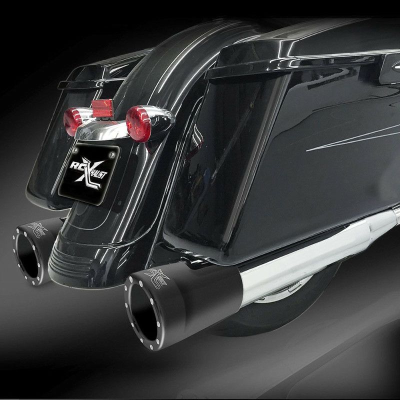 RCX Big Boar スリップオンマフラー クローム/ブラック-01