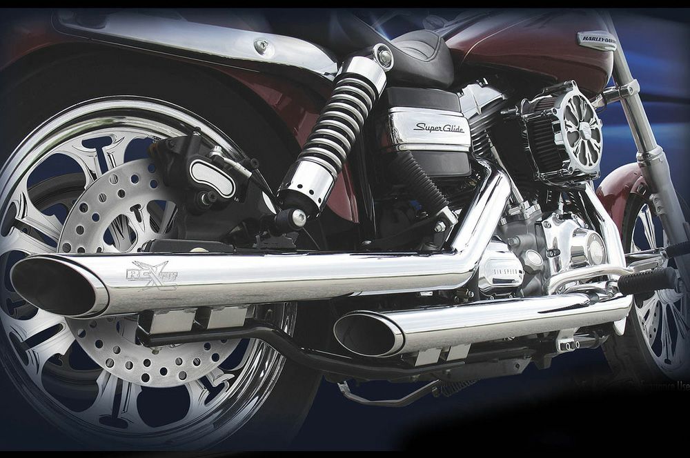 RCX 2.5インチ スーパー スリップオンマフラー クローム 1995～2017ダイナ-01