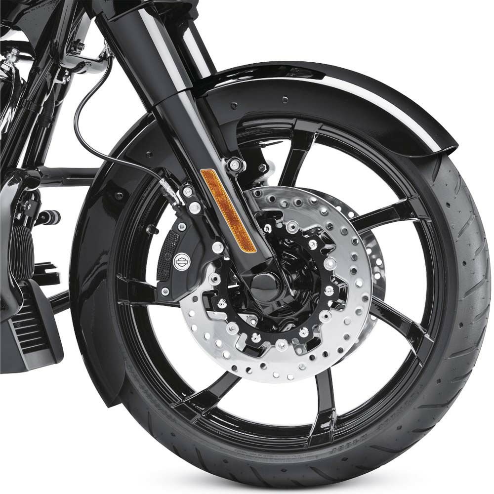 カスタム・ラップ・フロントフェンダー ビビッドブラック |ハーレー  