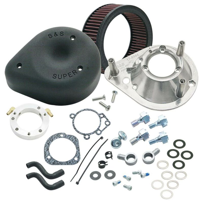 S&S　エアクリーナーキット　リンクルブラック-01