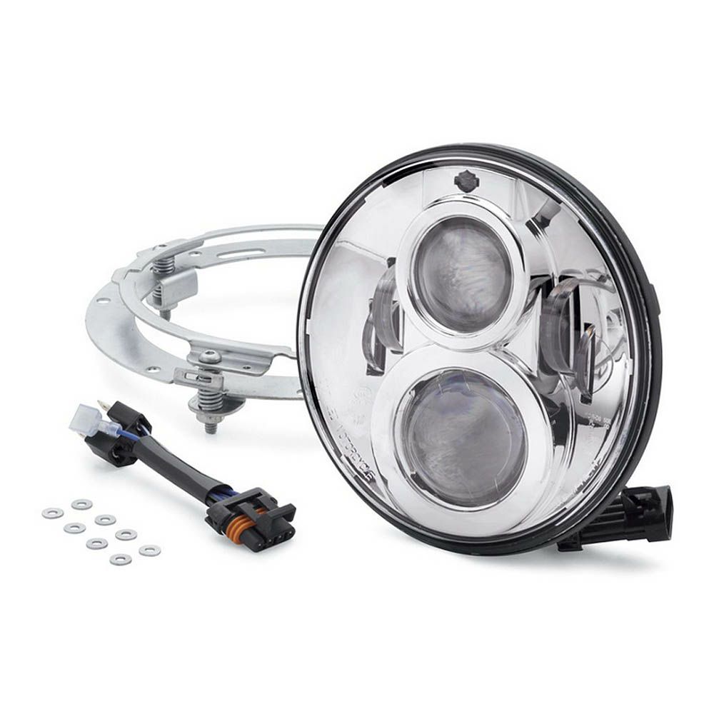 7インチ・デーメーカー・プロジェクターLEDヘッドライト　クローム-02