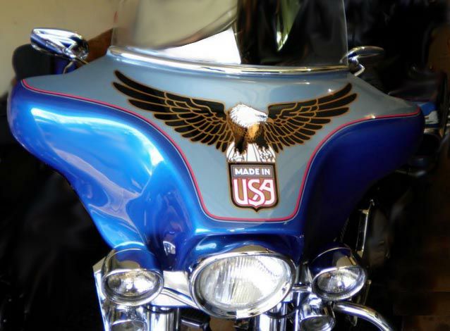 ハーレー、イーグル・フェアリング デカール-02