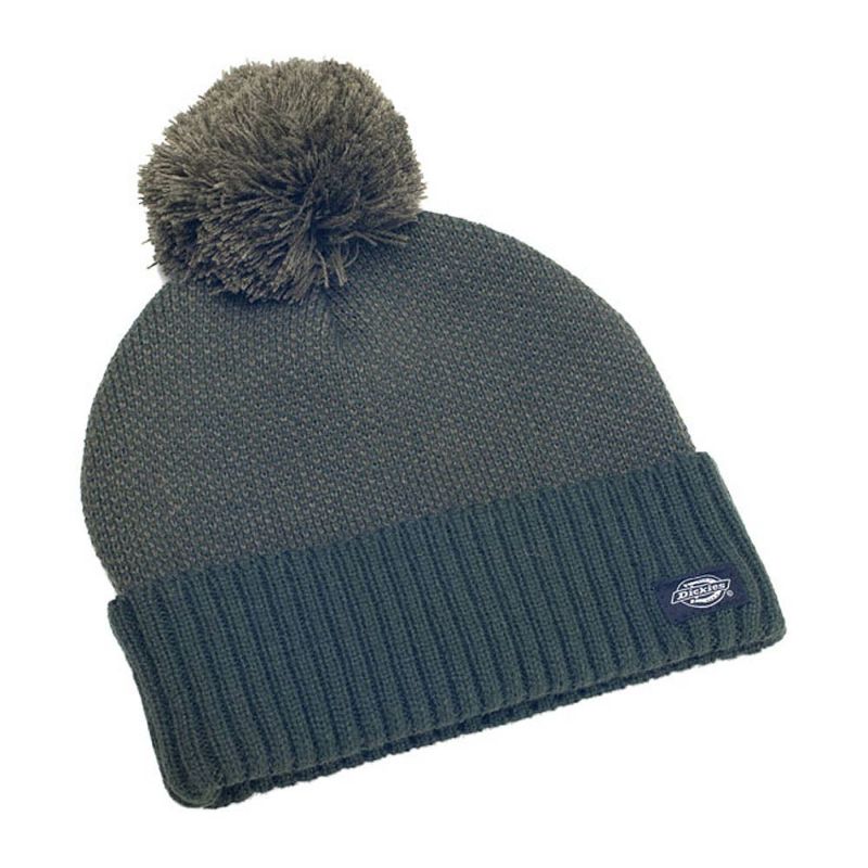 Dickies Jonesville Bobble Beanie キャップ　ダークオリーブ-01