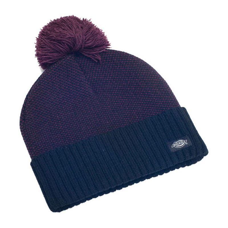 Dickies Jonesville Bobble Beanie キャップ　マルーン-01