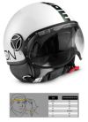 モモ デザイン(MOMO DESIGN) ジェットヘルメット FGTR CLASSIC シャイニーホワイト(SEL-MOMO-CLASSIC-SW)-01