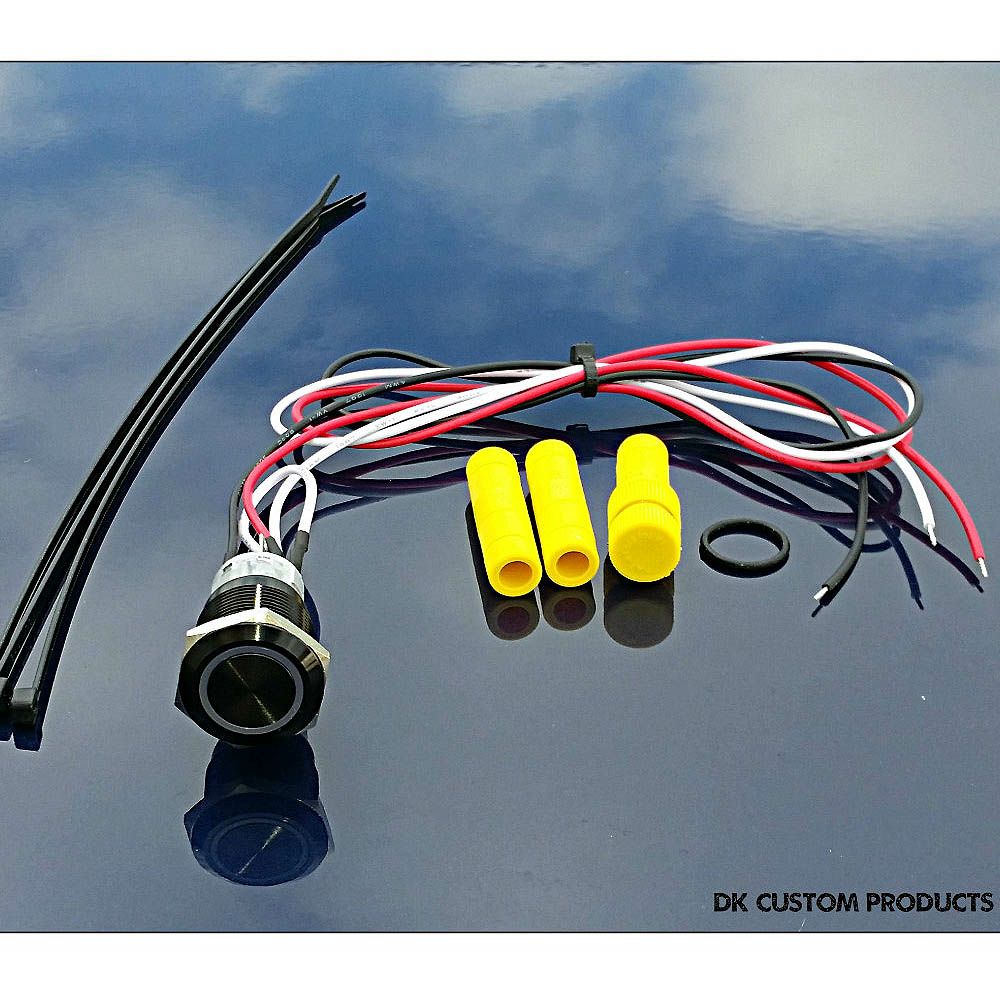 DK-Custom プッシュボタンLEDイグニッションスイッチキット　ブラック-03