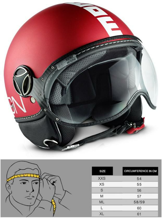 モモ デザイン(MOMO DESIGN) ジェットヘルメット FGTR CLASSIC マットレッド(SEL-MOMO-CLASSIC-MR)-01