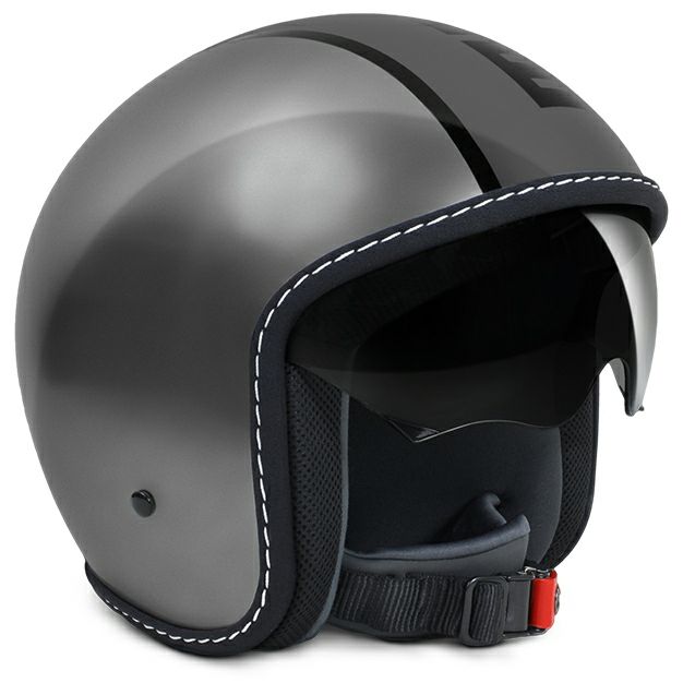 モモ デザイン(MOMO) ジェットヘルメット BLADE メタル/グレー(MD1011001004)-01