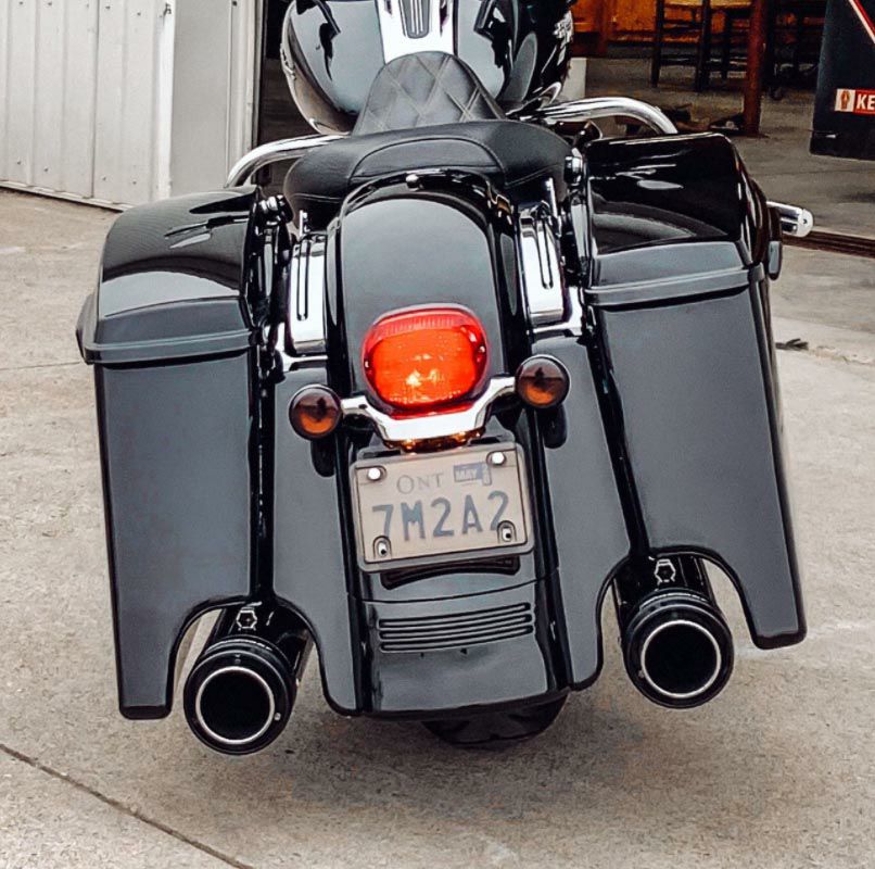 HOGWORKZ 4インチエクステンド・サドルバッグ グロスブラック-05