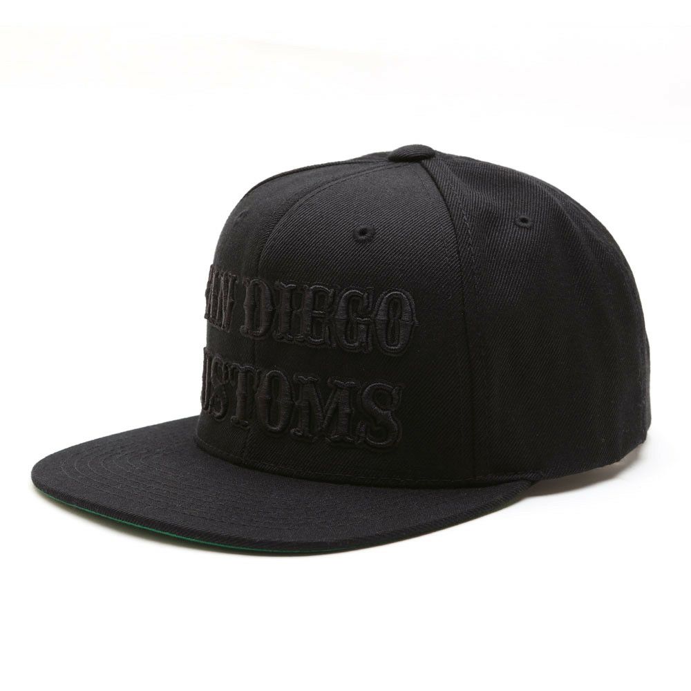 SAN DIEGO CUSTOMS キャップ BLACKOUT-01