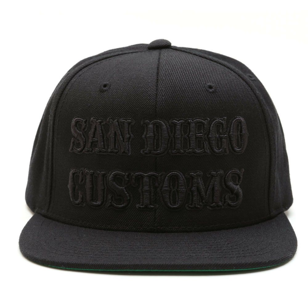 SAN DIEGO CUSTOMS キャップ BLACKOUT-02