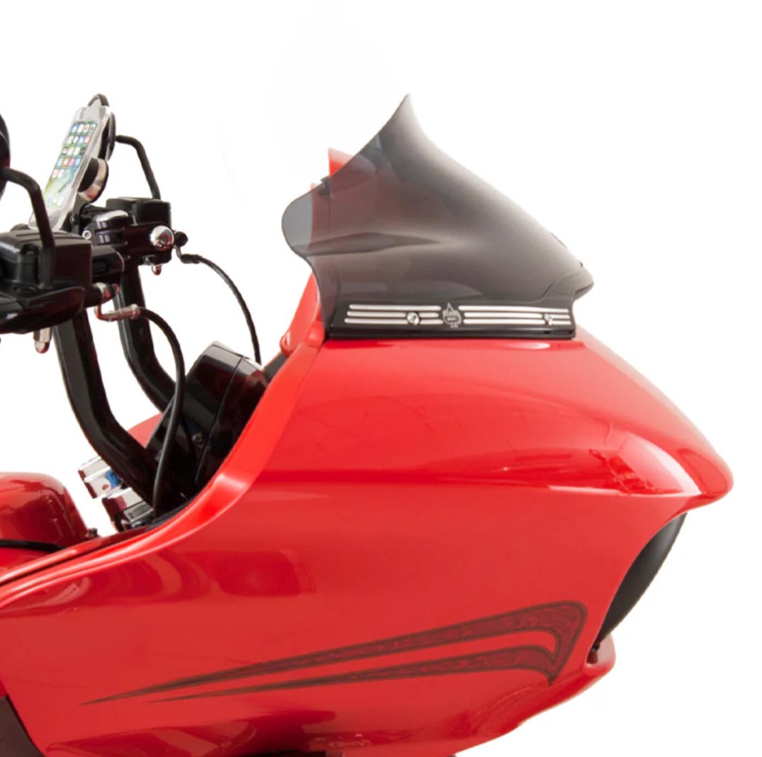 KLOCK WERKS FLAREウインドシールド 9インチ ダークスモーク-03