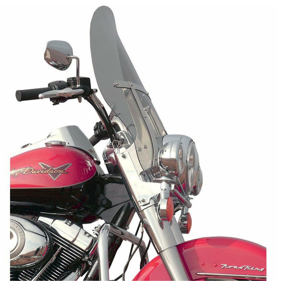 Klock Werks Flare Billboard ウインドシールド 19インチ ライトスモーク FLHR、FLD-01