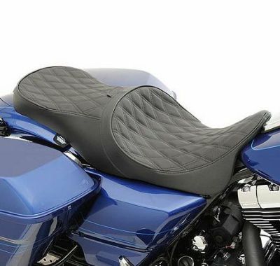 Drag Specialties フォワードポジション ロープロファイルシート ダブルダイアモンドスティッチ