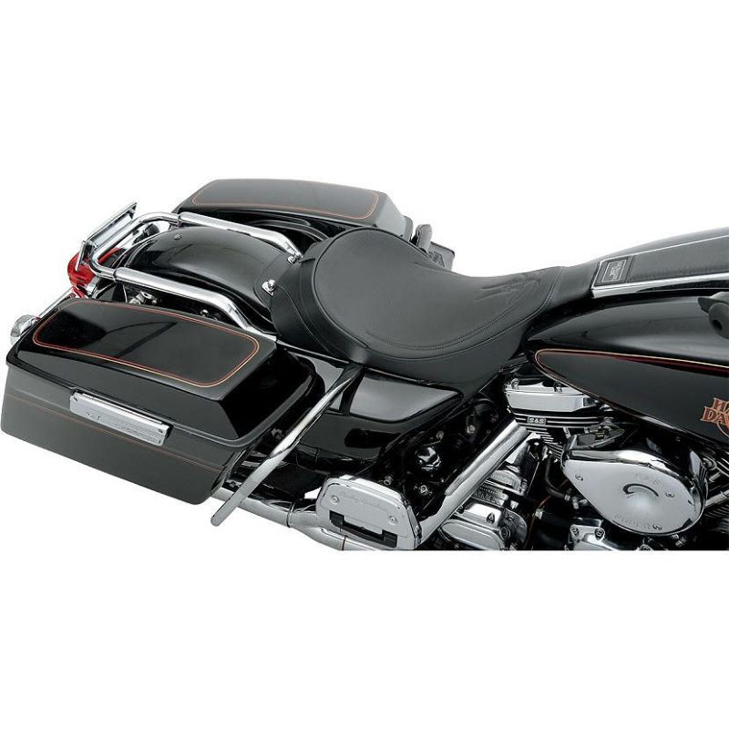 Drag Specialties　ソロシート　ブラックピンストライプ 1997～2007 FLHT/R-01