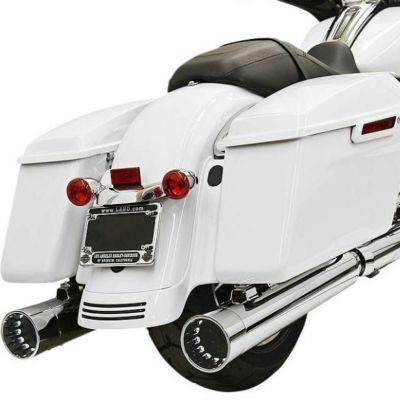 Bassani DNT ストレート 4インチ チューンドバッフル スリップオンマフラー クローム/エンドクローム