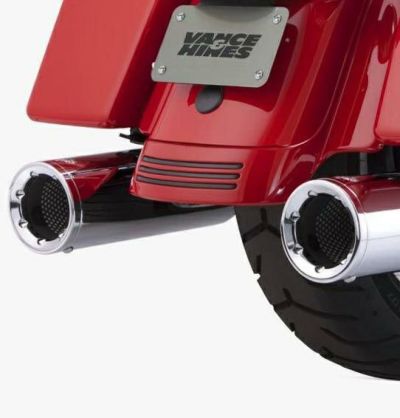 【SALE】バンス＆ハインズ （VANCE&HINES） HI-OUTPUT 4.5インチ スリップオン・マフラー クローム