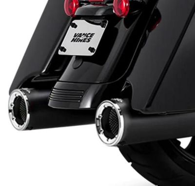 バンス＆ハインズ 46463（VANCE&HINES） HI-OUTPUT 4.5インチ スリップオン・マフラー ブラック