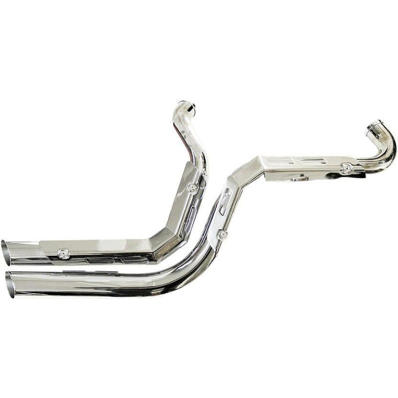 LA Choppers Fusion エキゾーストシステム クローム/クロームシールド-01