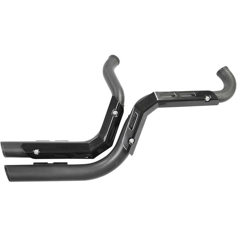 LA Choppers Fusion エキゾーストシステム ブラック/ブラックシールド-01