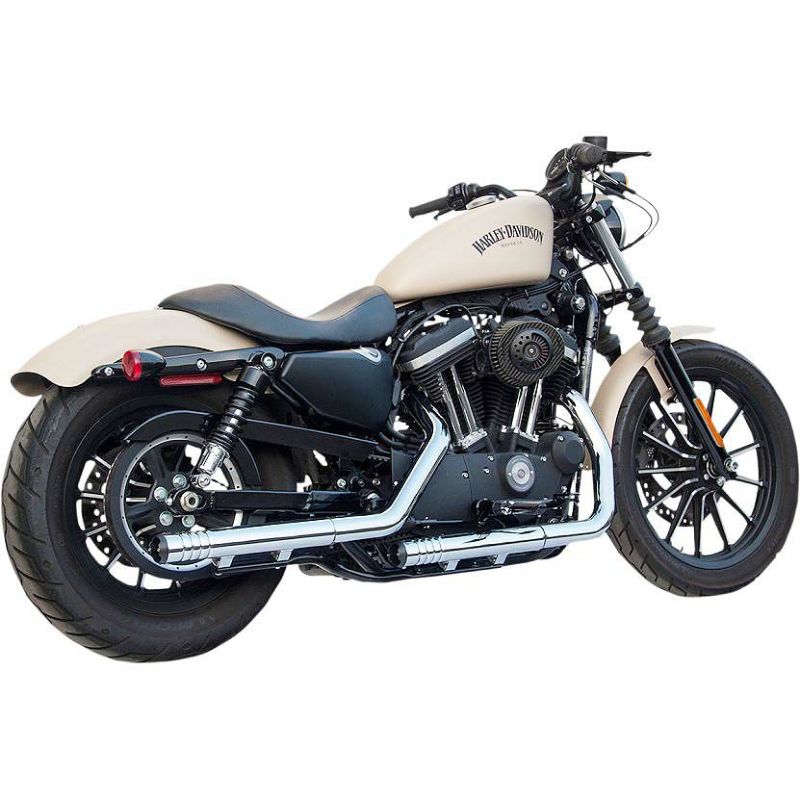 firebrand Rip-Rod 2.25インチ　スリップオンマフラー　クローム/ブラック-01