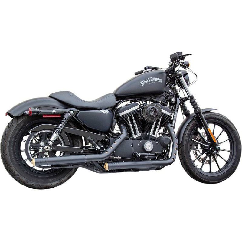 firebrand Rip-Rod 2.25インチ スリップオンマフラー ブラック/ゴールド-01