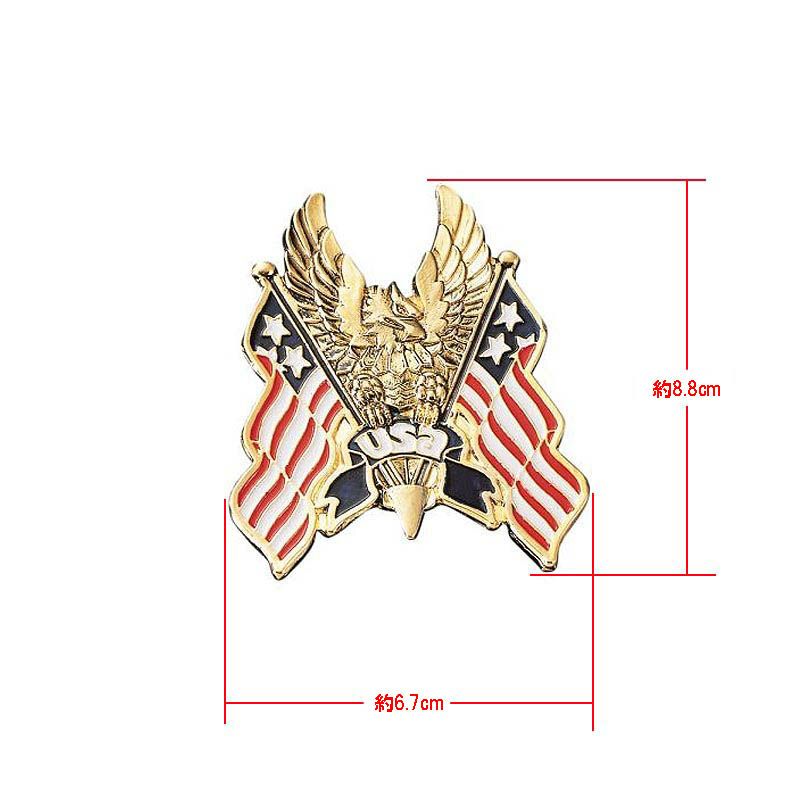 Highway Hawk USAフラッグ エンブレム　ラージ-01