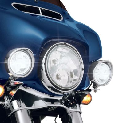 Big Bike Parts 3.5インチ LEDドライビングライトキット クローム ハーレー、ツーリングモデル用