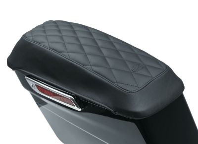 Mustang サドルバッグ リッドカバー 左右セット ダイアモンドステッチ-01