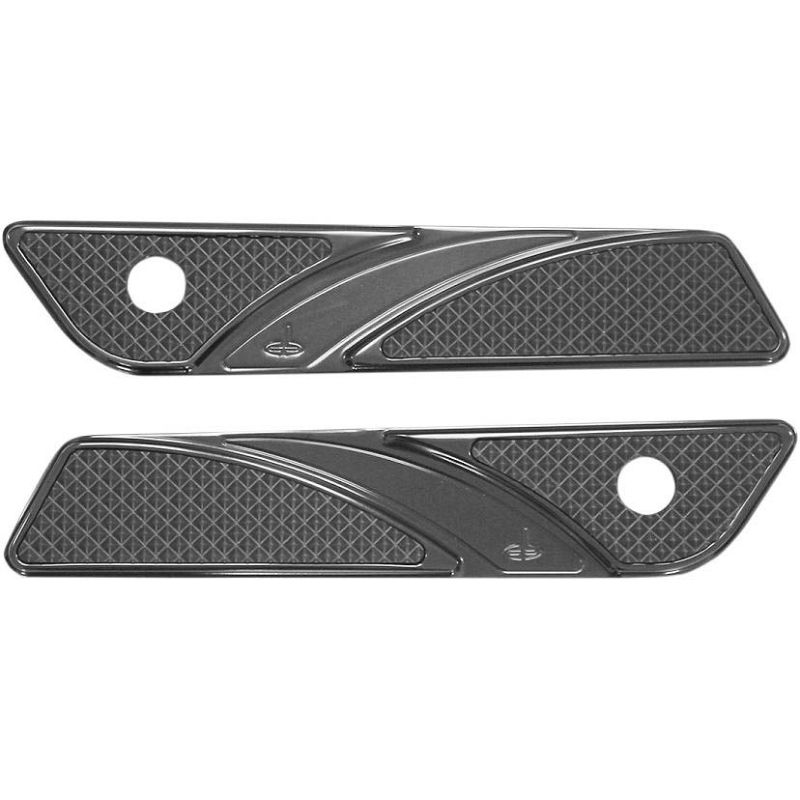 Carl Brouhard サドルバッグヒンジカバー グロスブラックアルマイト-01