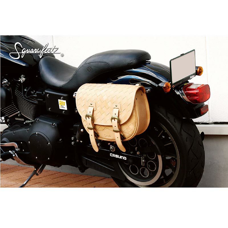 DEGNER バスケットサドルバッグ　タン-01