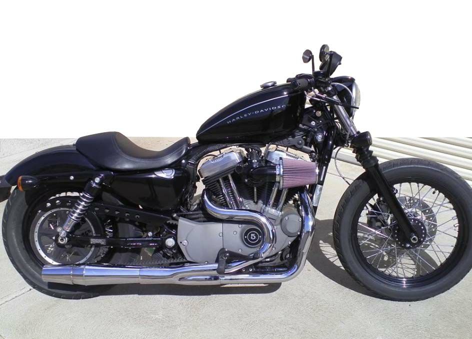 RED THUNDER EXHAUST フルエキ ポリッシュ スポーツスター用-01