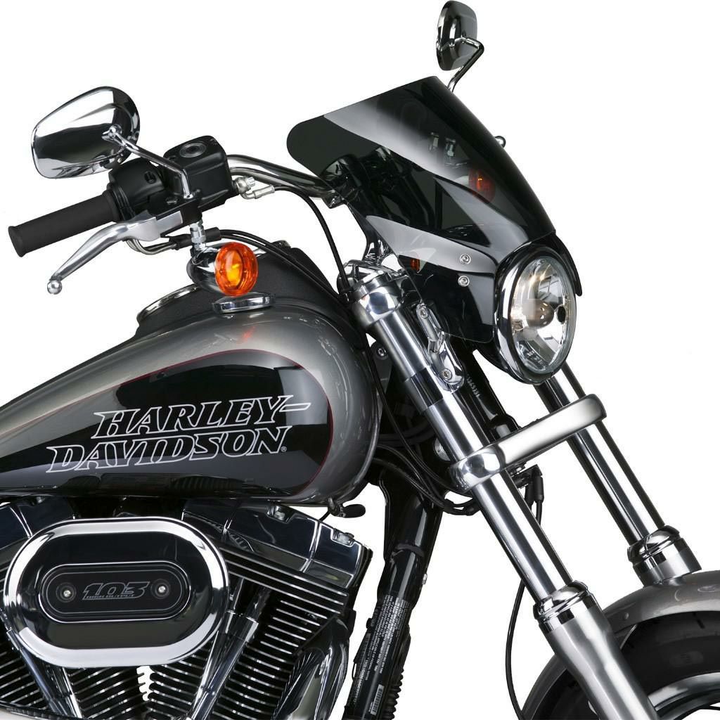 ナショナルサイクル MOHAWK・ウインドシールド ダークスモーク クロームストレートアーム-04