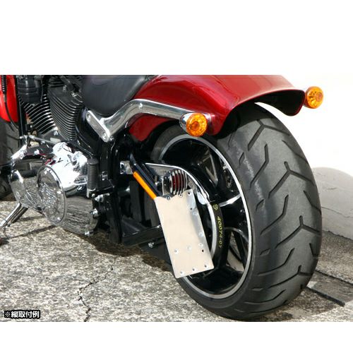 EASY RIDERS サイドマウントナンバーブラケットKIT 黒 13～ブレイクアウト 縦横共用-01