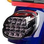World Motor Works レイダウン　LEDテールライト　スモーク　上ナンバー用