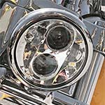 WMW プロジェクターLED 5-3/4インチ・ヘッドライト　クローム