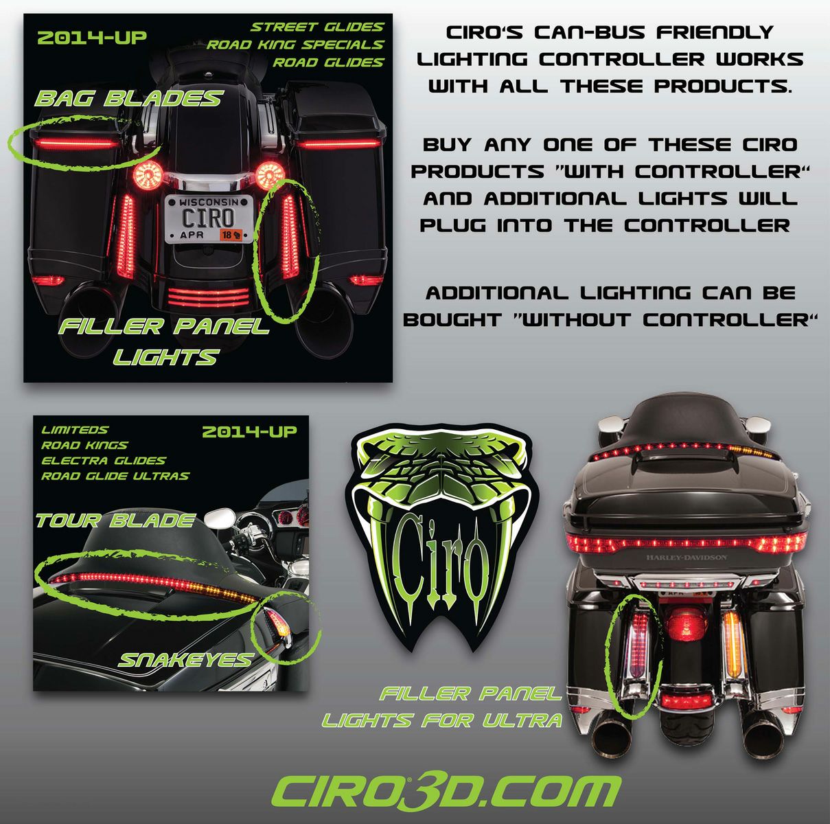 CIRO Bag Blades サドルバッグライト　コネクター付き-04