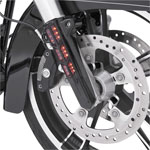 【セール】CIRO ロワーレッグカバー アンバーLED　ブラック　ハーレー、ツーリングモデル用