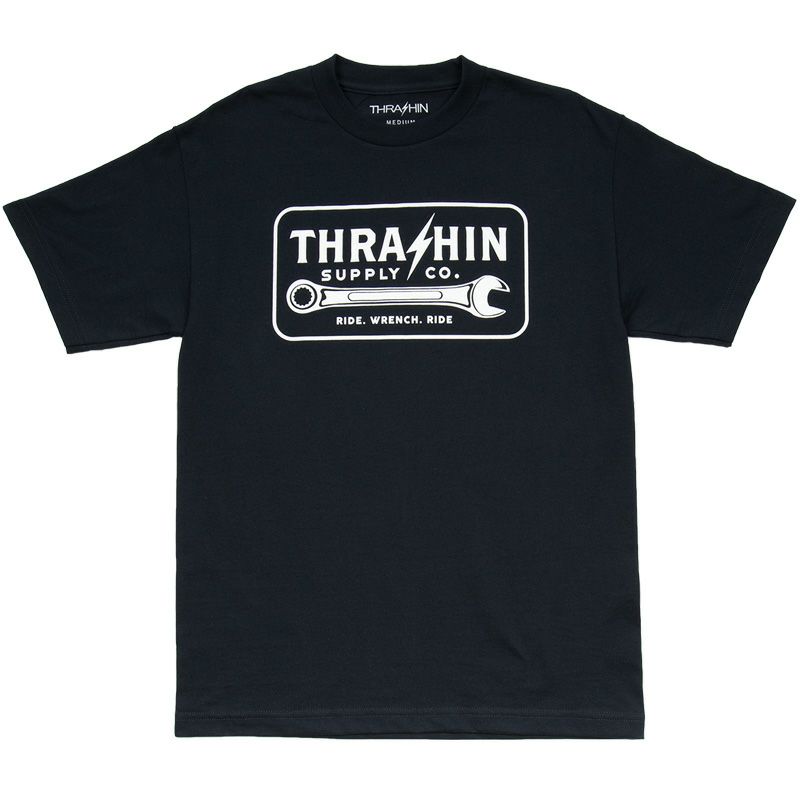 Thrashin Supply　Tシャツ 「Ride Wrench」 ネイビー-01