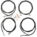 【SALE】LA Choppers BLACK VYNYL&ステンレス スタンダード ケーブルキット