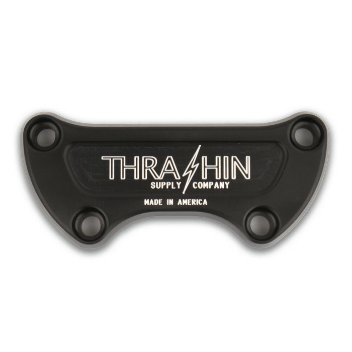 THRASHIN SUPPLY ハンドルバー トップクランプ ブラック |ハーレー 