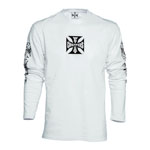WEST COAST CHOPPERS 「MALTESE CROSS」ロングスリーブT ホワイト