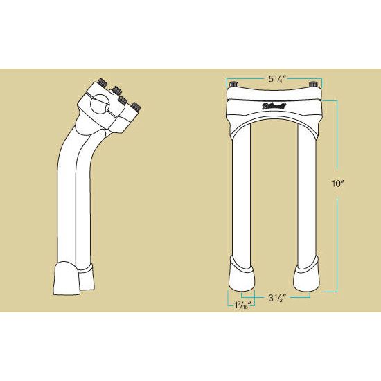 ビルトウェル MURDOCK プルバックライザー 10インチ クローム-03