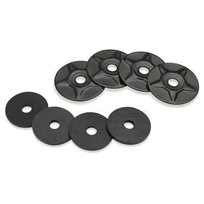 BIG BIKE PARTS サテンブラック スターワッシャー ハーレー、ラック取付け用
