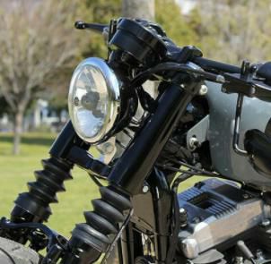 テーパードフォークカバー　ブラック　39㎜フォーク用-04