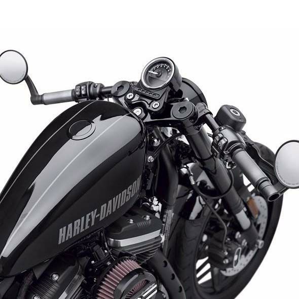 ハーレー純正☆クリップオンハンドルバーキット グロスブラック 49MM 